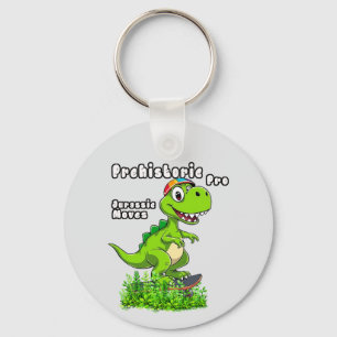 Cool Dino on a Skateboard Sleutelhanger