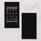 Cool Dinosaur Fan Dino Boys Trex Visitekaartje (Voorkant / Achterkant)