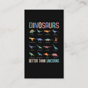 Cool Dinosaur Fan Dino Boys Trex Visitekaartje