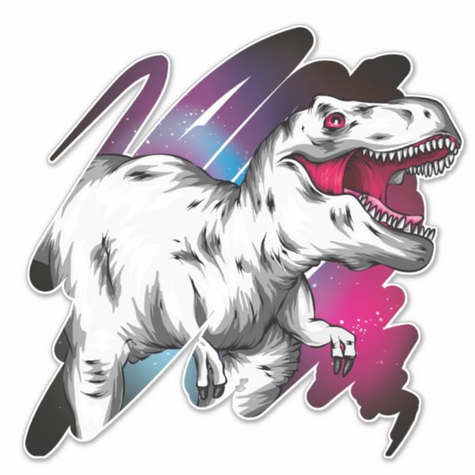 Cool Dinosaur Sticker (Voorkant)