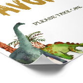 Cool Dinosaurs Jurassic Verjaardagsfeestgunsten te Poster (Hoek)