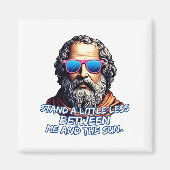 Cool Diogenes Quote Magneet (Voorkant)