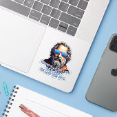 Cool Diogenes Quote Sticker (Laptop met iPhone)