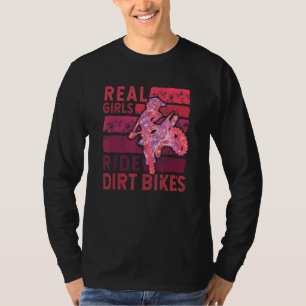 Cool Dirt Bike For Women Girls Motocross Biker Rac T-shirt