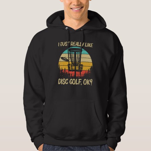 Cool Disc Golf For Men Women Disc Golf Player Hoodie (Voorkant)