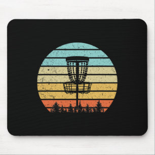 Cool Discgolfshirt Retro Stijl Vintage Discgolf Muismat