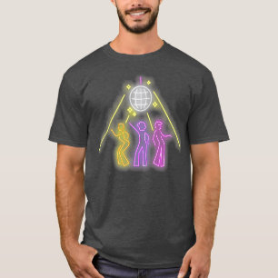 Cool Disco bal  80s Dance Party Retro T-shirt