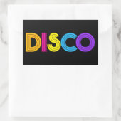 Cool Disco musique mot art sticker (Sac)