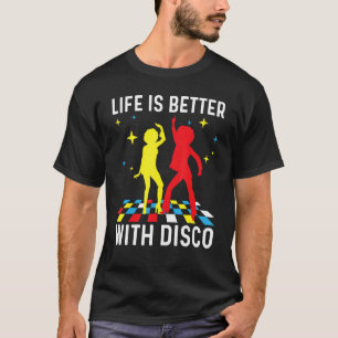 Cool Disco voor mannen 70s 80s Nightclub Music D T-shirt