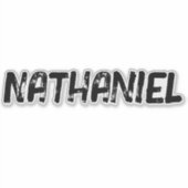 Cool Distress Grunge Custom Name Laptop Sticker (Voorkant)
