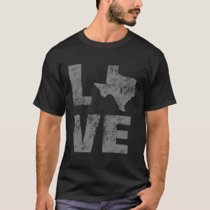 Cool Distress Love Texas T-shirt