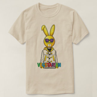Cool DJ Bunny Vegetarisch Heren T-shirt
