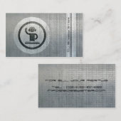 Cool dj logo metal visitekaartje (Voorkant / Achterkant)