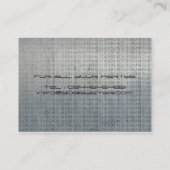 Cool dj logo metalic visitekaartje (Achterkant)