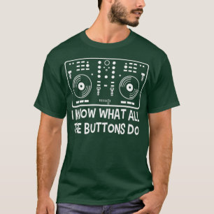 Cool DJ Music Techno Minimale Mixer Illustratie T-shirt