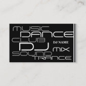 Cool DJ Visitekaartje (Voorkant)