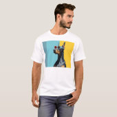Cool Doberman with sunglasses T-shirt (Voorkant volledig)