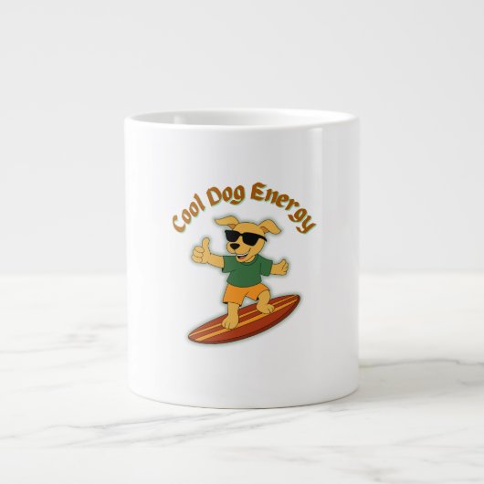 Cool Dog Energy Extra Grote Beker (Voorkant)