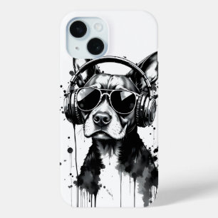 Cool Dog hoofdtelefoon Schattige Huisdieren Zwart