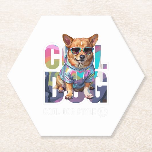 Cool Dog Style Kartonnen Onderzetters (Voorkant)