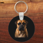 Cool Dog Sungles Bullmastiff Funny Look  Sleutelhanger (Voorkant)