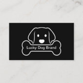 Cool Dog Theme Double Side Visitekaartjes (Voorkant)