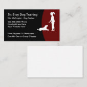 Cool Dog Training Moderne Visitekaartjes (Voorkant / Achterkant)