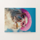 Cool Dog with Pink Hat Puzzle (Horizontal)