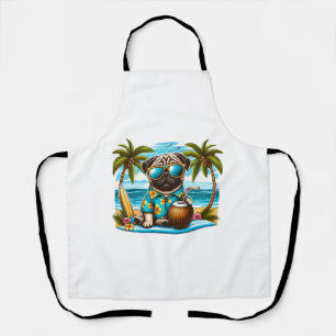 Cool Dogzz een stoere pug met zonnebril Classic T- Schort