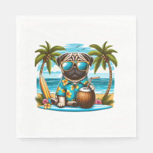 Cool Dogzz een stoere pug met zonnebril Classic T- Servet