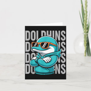 Cool dolfijn cadeau voor mannen vrouwen jongens me kaart