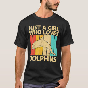 Cool Dolphin Design for Girls Mam Ocean Animal Dol T-shirt