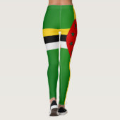 Cool Dominica Flag Mode Leggings (Achterkant)
