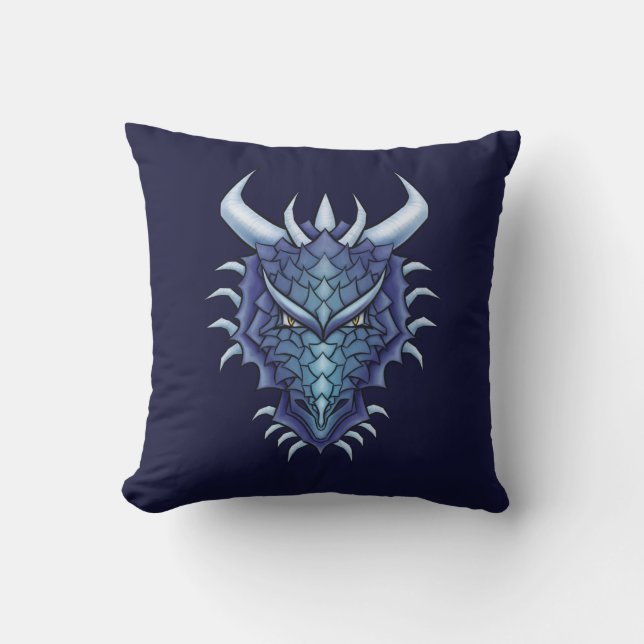 Cool Dragon Head Kussen (Voorkant)