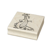 Cool Dragon Rubberstamp