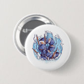 Cool Dragon SUSHI Anime Graphics beheert foto's Ronde Button 5,7 Cm (Voorkant /achterkant)