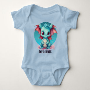 Cool Dragon Voeg naam toe Unisex Romper