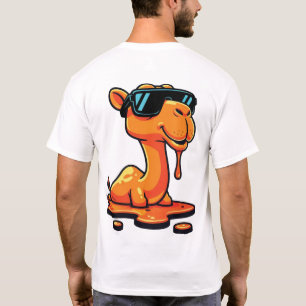 Cool Drip Kameel met Zonnebril   Grappig Smeltend T-shirt