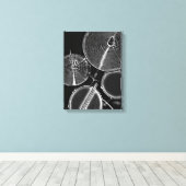 Cool Drummer Art Drum Kit Canvas Snare Drumsticks Afdruk (Insitu (Houten vloer))