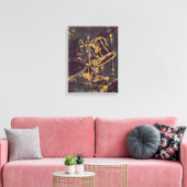 Cool Drummer Art on Canvas - Drum Kit met Cymbals Afdruk (Insitu (Woonkamer))