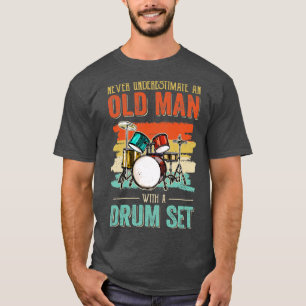 Cool Drummer Dad Art Mannen Drum Set Player Drum K T-shirt