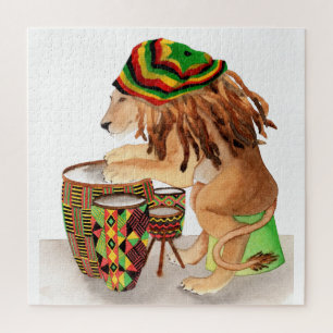 Cool Drummings Lion Legpuzzel