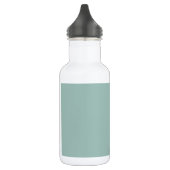 Cool Duck egg blue - voeg eigen tekst, afbeelding, Waterfles (Links)