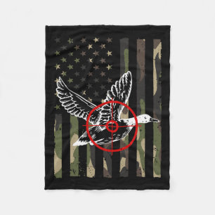 Cool Duck Hunting Design voor Mannen Vrouwen Wildl Fleece Deken