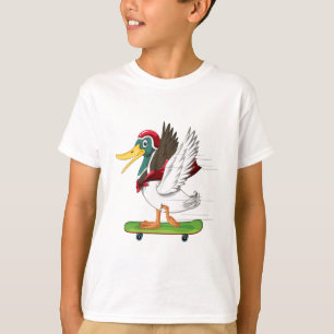 Cool Duck Skateboard Kids T-Shirt Design - Amusant