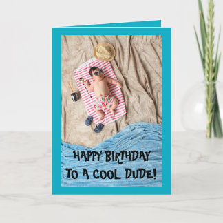 COOL DUDE BIRTHDAY CARD FEESTDAGEN KAART