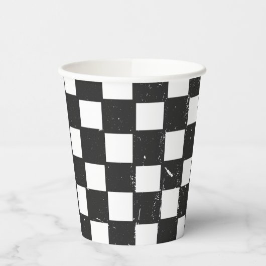 Cool Dude Check Party Cups Papieren Bekers (Links)