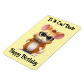 Cool Dude Hamster Flexible Photo Magnet (Côté Gauche)