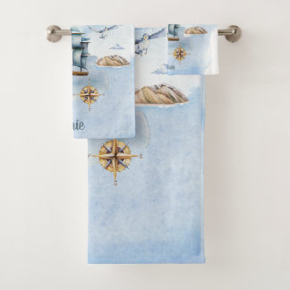 Cool Dude Ship in the Ocean Bad Handdoek