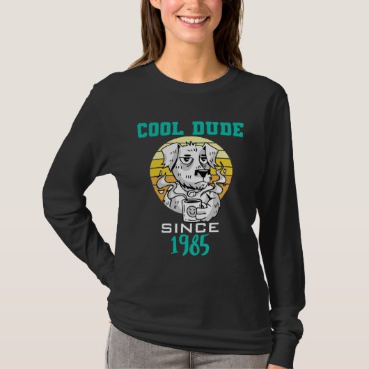 Cool dude since 1985 t-shirt (Voorkant)